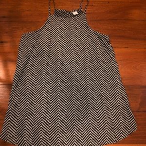 Black and white tank top